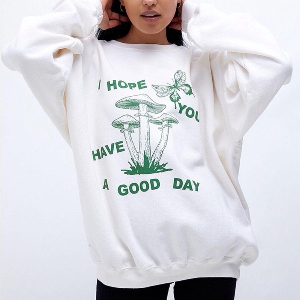 pacsun oversized crewneck sweater